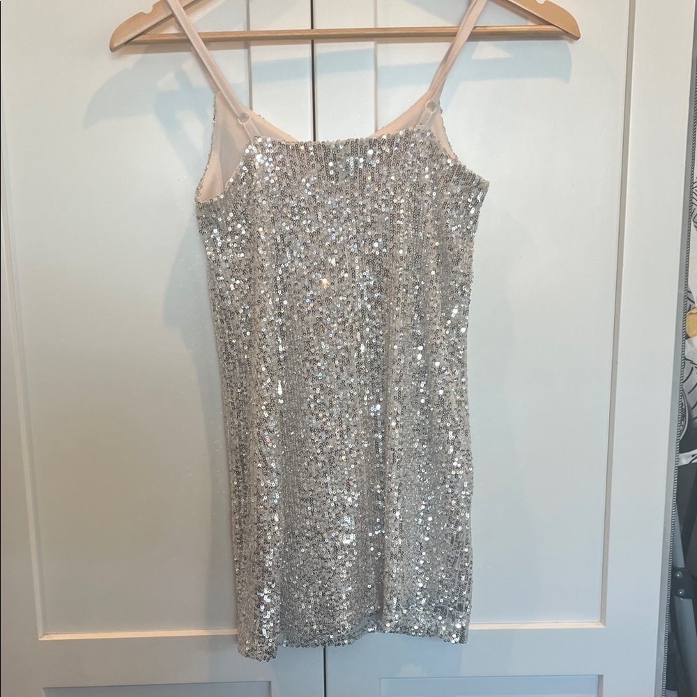 Art Class Silver Sequin Dress S - Picture 5 of 5